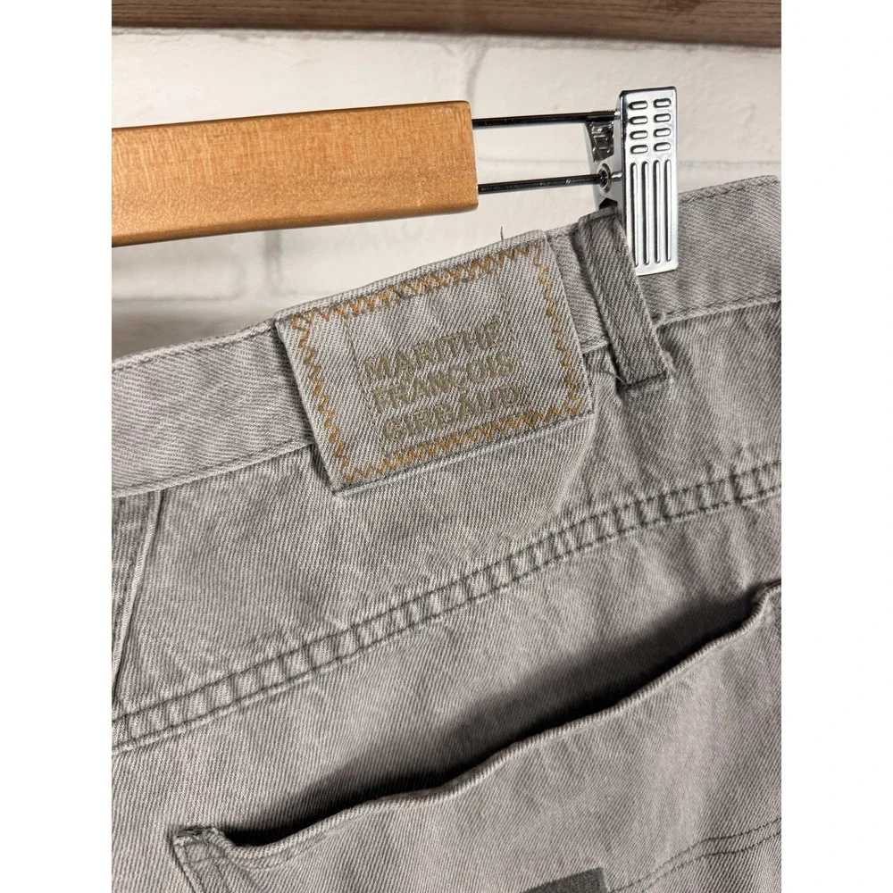 Marithe Francois Girbaud BLUE Brand X Short Mens 40 Gray Baggy Denim Shorts